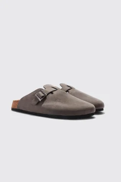 boohooMAN Faux Suede Mule | UK| Sliders & Slippers