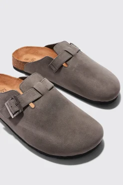 boohooMAN Faux Suede Mule | UK| Sliders & Slippers