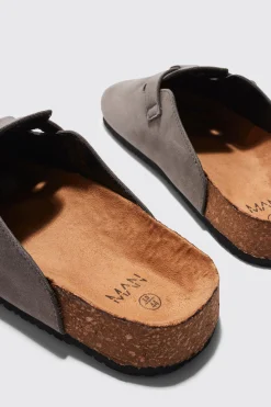 boohooMAN Faux Suede Mule | UK| Sliders & Slippers