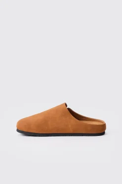 boohooMAN Faux Suede Slip On Mule In | UK| Sliders & Slippers