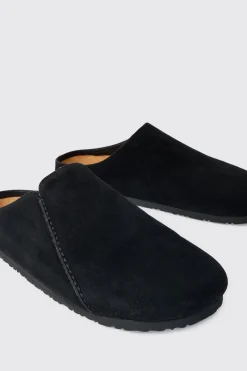boohooMAN Faux Suede Slip On Mule In | UK| Sliders & Slippers