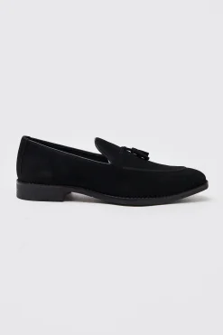 boohooMAN Faux Suede Tassel Loafer | UK| Smart Shoes