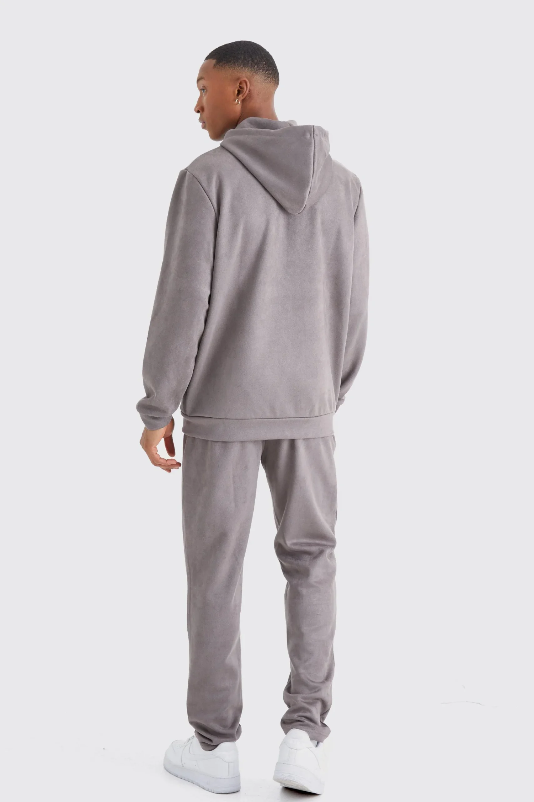 boohooMAN Faux Suede Zip Through Hoodie | UK| Hoodies & Sweatshirts