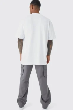 boohooMAN Fixed Ripstop Cargo Zip Trouser With Woven Tab | UK| Trousers|Cargos