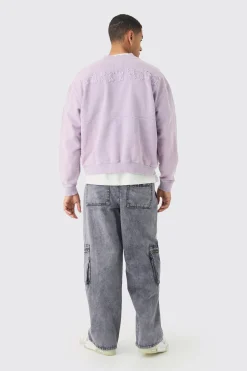 boohooMAN Fixed Waist Acid Washed Baggy Cargo Trouser | UK| Trousers|Cargos