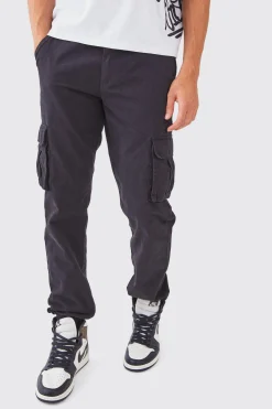 boohooMAN Fixed Waist Cargo Joggers | UK| Trousers|Cargos
