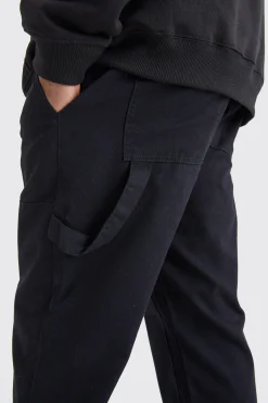 boohooMAN Fixed Waist Carpenter Trousers | UK| Trousers|Cargos