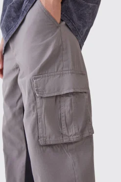 boohooMAN Fixed Waist Gusset Cargo Trousers | UK| Trousers|Cargos