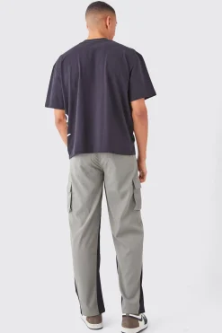 boohooMAN Fixed Waist Gusset Relaxed Trouser | UK| Trousers