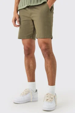 boohooMAN Fixed Waist Slim Fit Chino Shorts | UK| Shorts