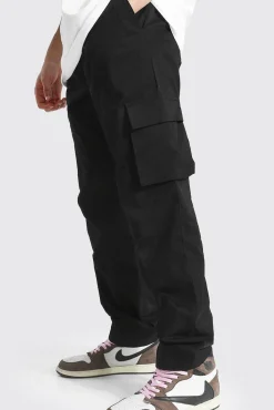 boohooMAN Fixed Waist Relaxed Fit Cargo Trouser | UK| Trousers|Cargos