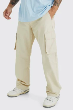 boohooMAN Fixed Waist Relaxed Fit Cargo Trouser | UK| Trousers|Cargos