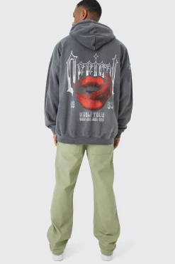 boohooMAN Fixed Waist Relaxed Gusset Applique Trouser | UK| Trousers