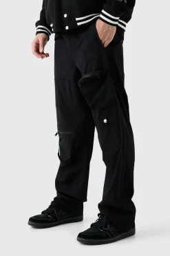 boohooMAN Fixed Waist Relaxed Multi Pocket Cargos | UK| Trousers|Cargos