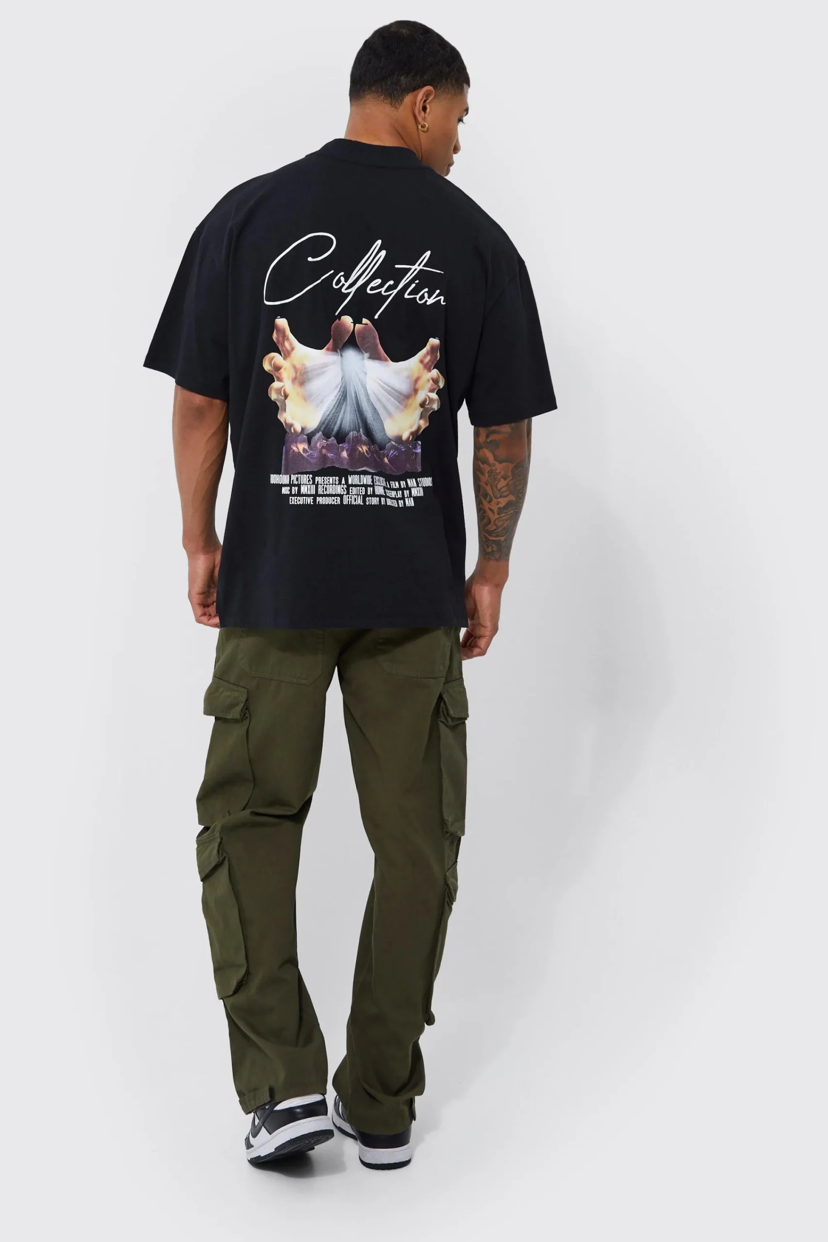 boohooMAN Fixed Waist Relaxed Peached Twill 3d Cargo Pants | UK| Trousers|Cargos