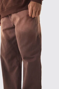 boohooMAN Fixed Waist Relaxed Raw Hem Washed Trouser | UK| Trousers