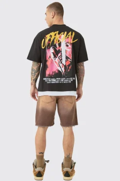 boohooMAN Fixed Waist Relaxed Raw Hem Washed Short | UK| Shorts