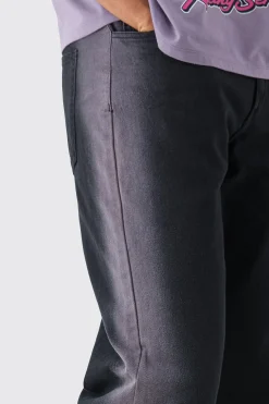 boohooMAN Fixed Waist Relaxed Washed Panel Trouser | UK| Trousers