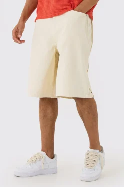 boohooMAN Fixed Waist Side Pintuck Parachute Shorts | UK| Shorts