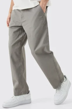 boohooMAN Fixed Waist Skate Cropped Chino Trouser | UK| Trousers