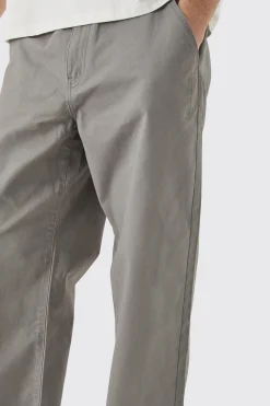 boohooMAN Fixed Waist Skate Cropped Chino Trouser | UK| Trousers