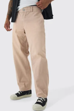 boohooMAN Fixed Waist Skate Twill Trousers | UK| Trousers