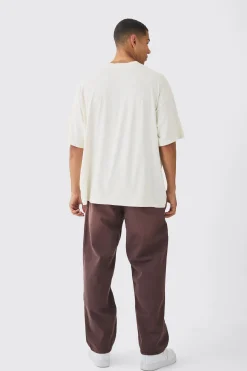 boohooMAN Fixed Waist Skate Twill Trousers | UK| Trousers