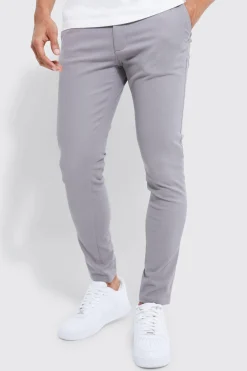 boohooMAN Fixed Waist Skinny Chino Trouser | UK| Trousers