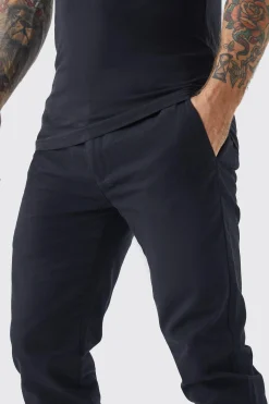 boohooMAN Fixed Waist Skinny Chino Trouser | UK| Trousers