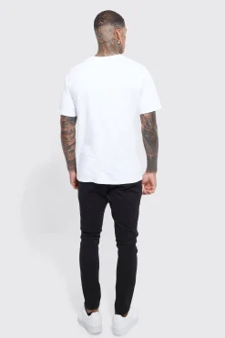 boohooMAN Fixed Waist Skinny Fit Chino Trousers | UK| Trousers