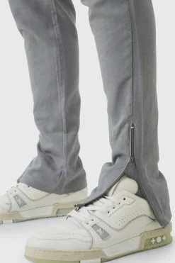 boohooMAN Fixed Waist Skinny Linen Trouser | UK| Trousers