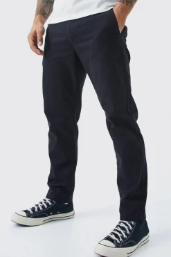 boohooMAN Fixed Waist Slim Cropped Chino | UK| Trousers