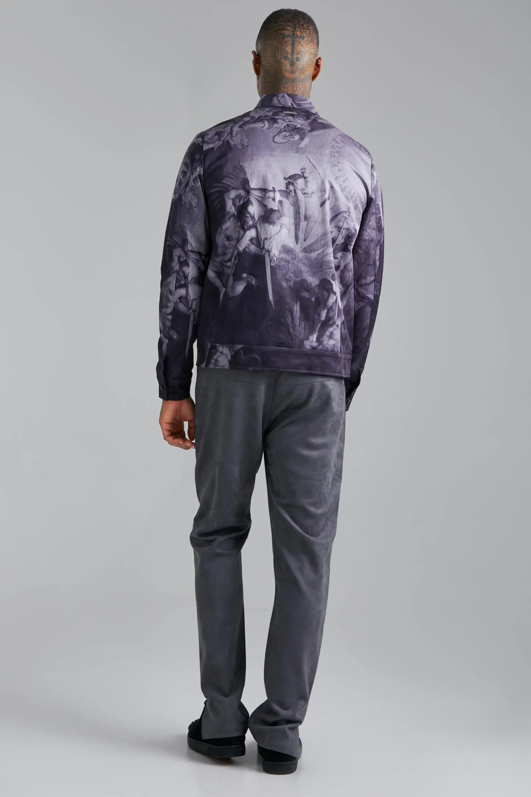 boohooMAN Fixed Waist Slim Faux Suede Split Hem Trouser | UK| Trousers