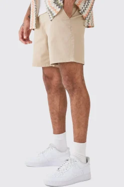 boohooMAN Fixed Waist Slim Fit Chino Shorts | UK| Shorts