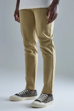 boohooMAN Fixed Waist Slim Fit Technical Golf Stretch Trouser | UK| Trousers