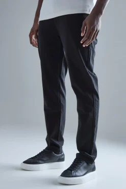 boohooMAN Fixed Waist Slim Fit Technical Golf Stretch Trouser | UK| Trousers