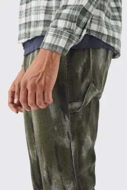 boohooMAN Fixed Waist Slim Flare Gusset Washed Trouser | UK| Trousers