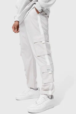 boohooMAN Fixed Waist Slim MAN Shell Cargo Trouser | UK| Trousers|Cargos