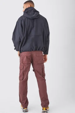 boohooMAN Fixed Waist Strap Detail Straight Leg Trousers | UK| Trousers|Cargos