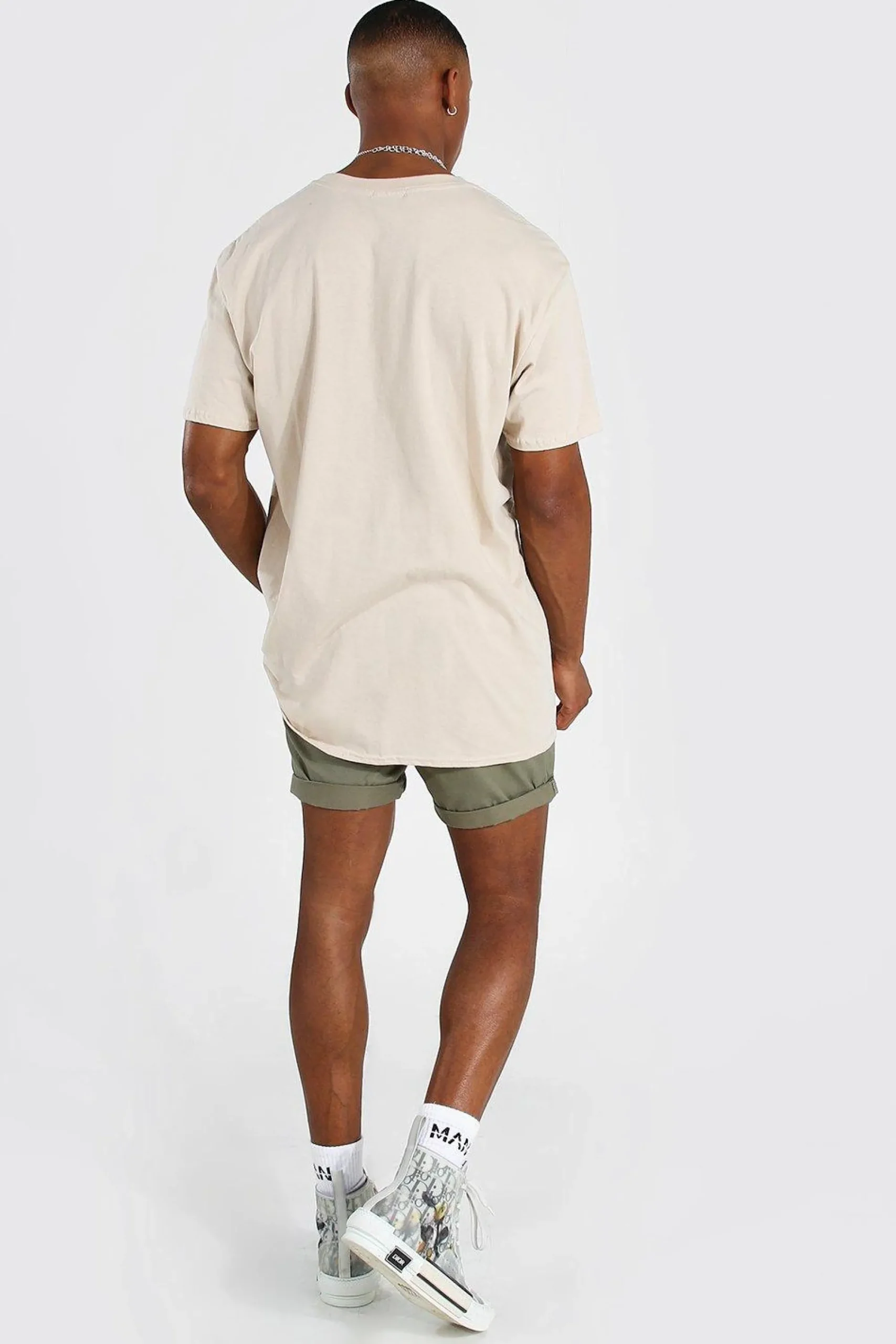 boohooMAN Fixed Waist Stretch Slim Chino Short | UK| Shorts