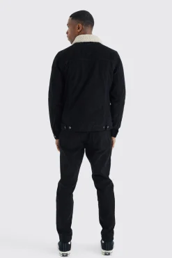 boohooMAN Fixed Waist Tapered Cord Trouser | UK| Trousers