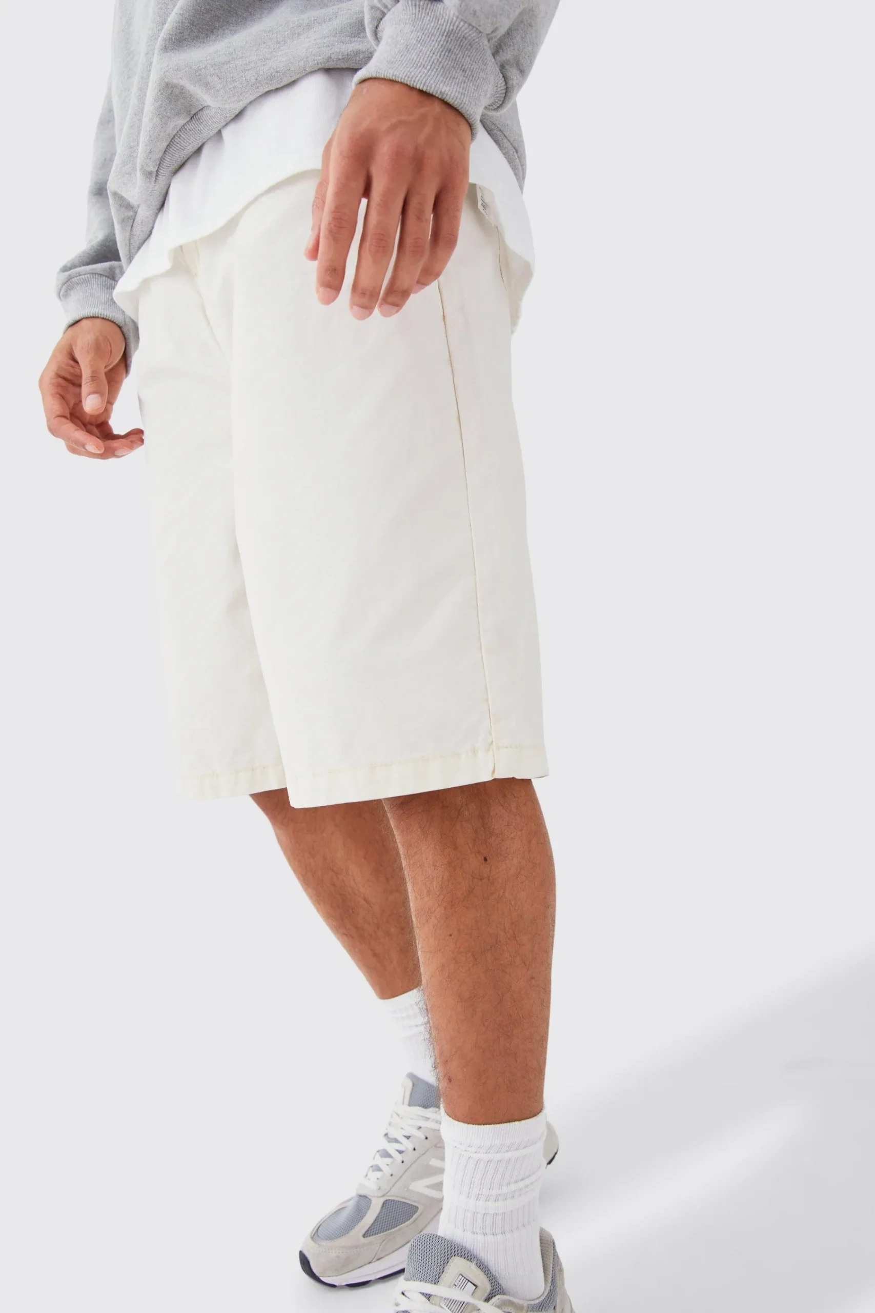 boohooMAN Fixed Waist Washed Longer Length Shorts | UK| Shorts