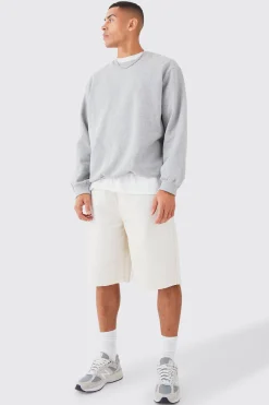 boohooMAN Fixed Waist Washed Longer Length Shorts | UK| Shorts