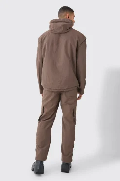 boohooMAN Fixed Waist Washed Nylon Cargo Trousers | UK| Trousers|Cargos