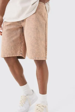boohooMAN Fixed Waist Washed Relaxed Short | UK| Shorts
