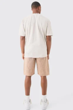 boohooMAN Fixed Waist Washed Relaxed Short | UK| Shorts