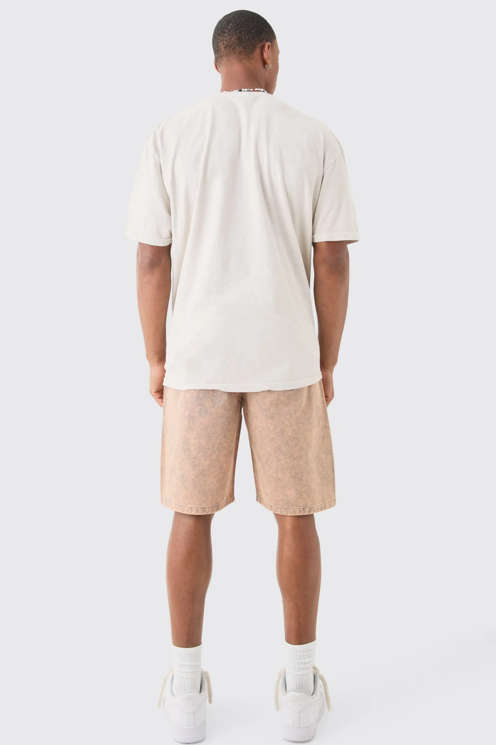 boohooMAN Fixed Waist Washed Relaxed Short | UK| Shorts