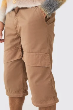 boohooMAN Fixed Waist Zip Off Baggy Trouser | UK| Trousers|Cargos