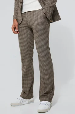 boohooMAN Flare Leg Dogtooth Suit | UK| Suits & Tailoring