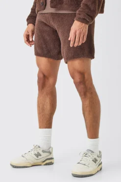 boohooMAN Fluffy Relaxed Short In | UK| Shorts
